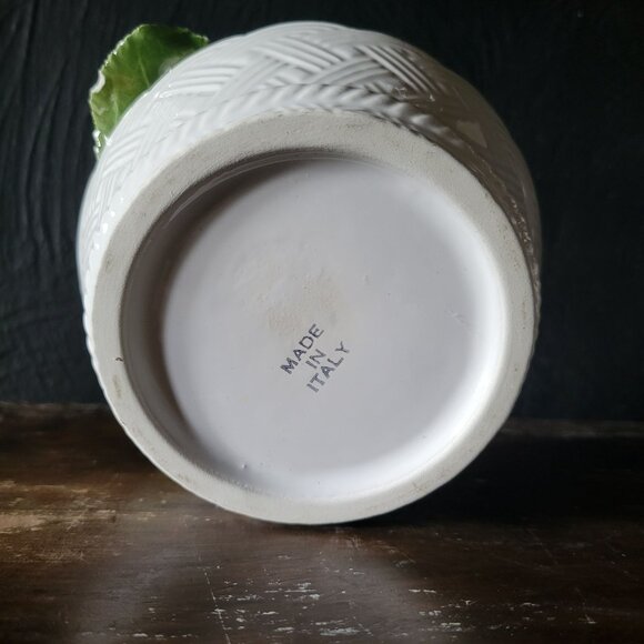 Vintage Ceramic Basket With Lemons Made in Italy, Vintage Ceramic Fruit - Picture 7 of 11